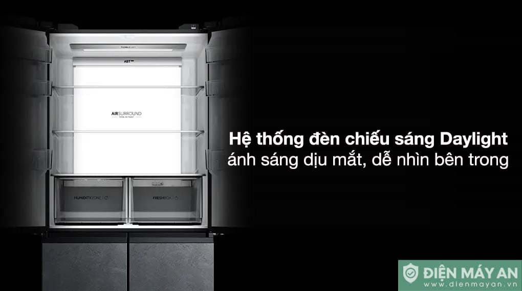 Tủ lạnh Aqua Inverter 660 lít Multi Door AQR-M727XA(GS)U1