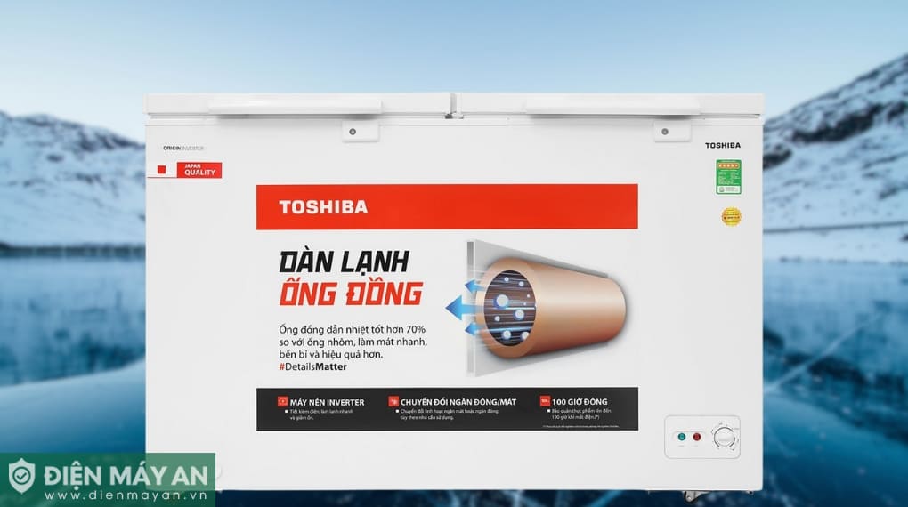 Tủ đông Toshiba Inverter 362 lít GR-RC470CM-PMV(01)
