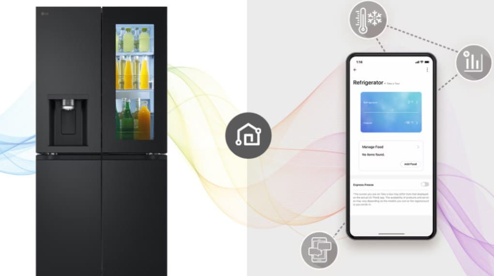 Tủ lạnh LG Inverter 508 lít Multi Door InstaView LFI50BLMAI