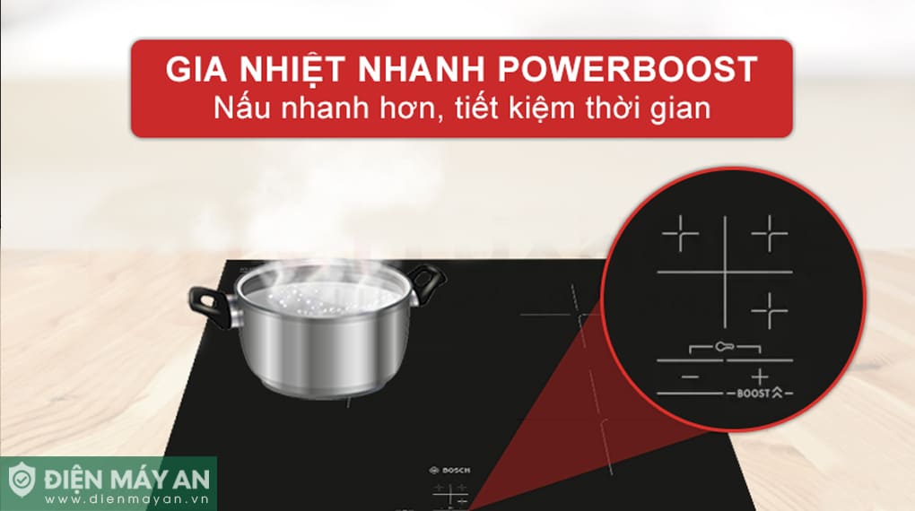 Bếp từ 3 vùng nấu âm Bosch Serie 2 PUC61KAA5E