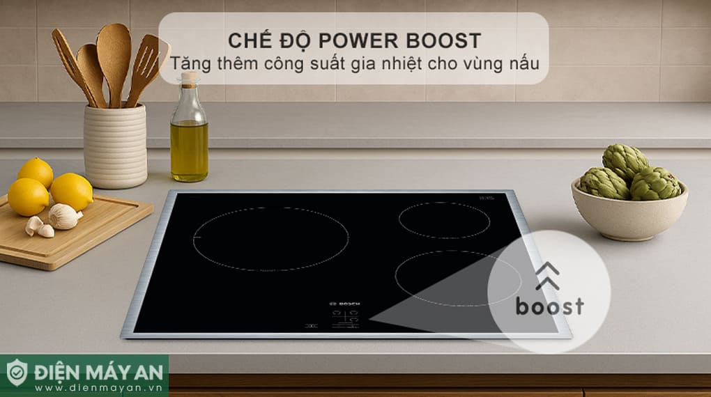 Bếp từ 3 vùng nấu âm Bosch Serie 2 PUC64RAA5E