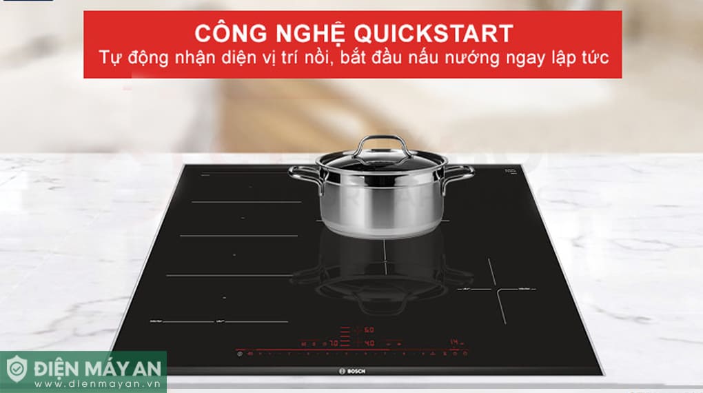 Bếp từ 4 vùng nấu âm Bosch Serie 8 PXE875DC1E