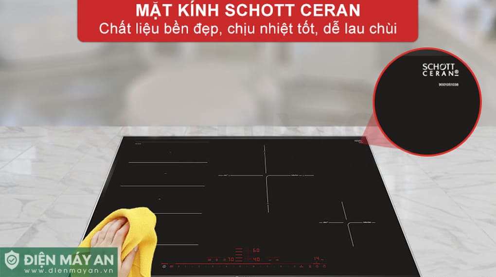 Bếp từ 4 vùng nấu âm Bosch Serie 8 PXE875DC1E
