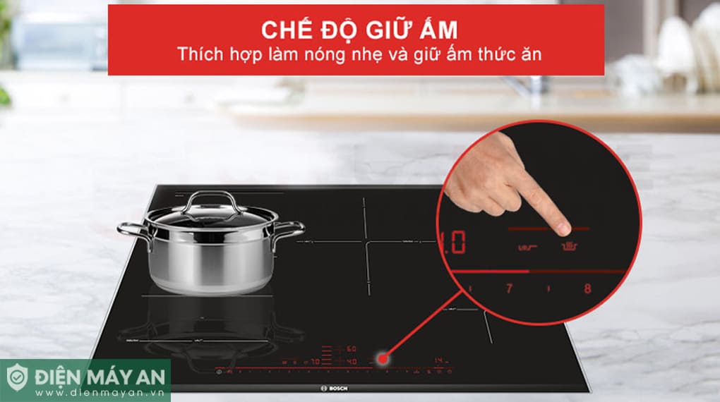 Bếp từ 4 vùng nấu âm Bosch Serie 8 PXE875DC1E