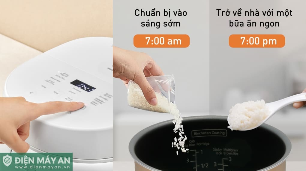 Nồi cơm điện tử 1.0L Panasonic SR-DL104WRA