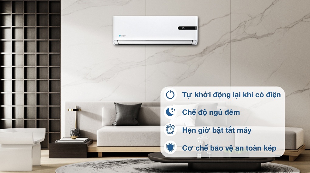 Điều Hòa Casper Inverter 12000 BTU 1 Chiều GC-12IB36