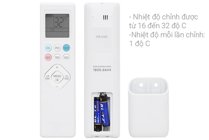 Điều hòa Casper Inverter 24000 BTU 1 chiều TC-24IS36