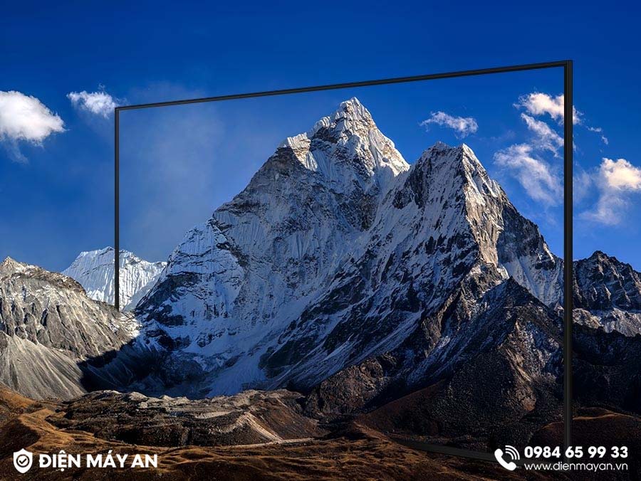Tổng thể thiết kế smart tivi Samsung 4k 43 inch UA43DU7700 gây sức hút thị giác mạnh với thiết kế màn hình tràn viền&nbsp;
