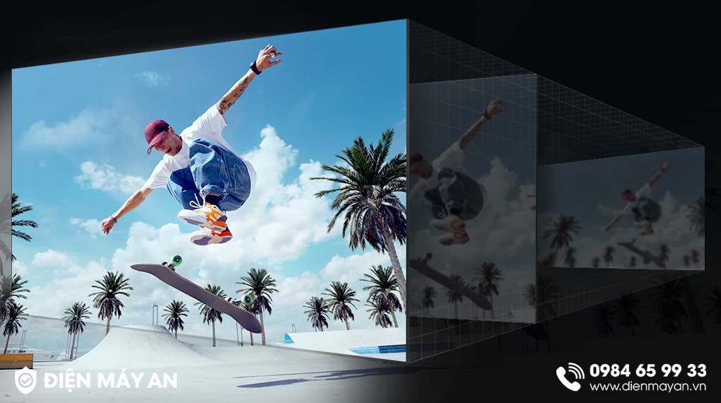 Người xem luôn được thưởng thức những thước phim hoàn hảo nhờ công nghệ 4K Upscaling trên Smart Tivi Samsung UA43DU8000