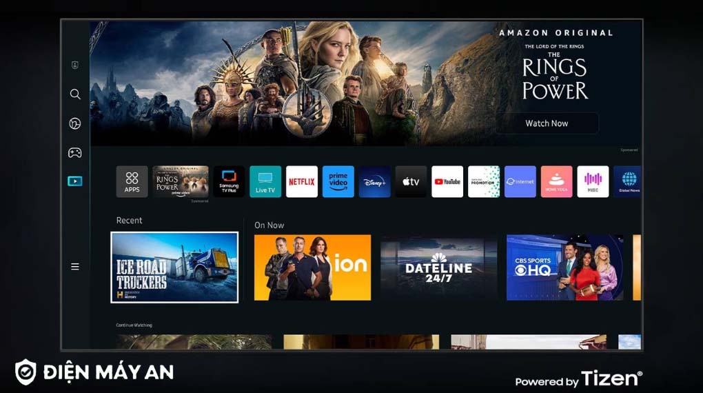 Hệ điều hành tivi 4K UADU7500 với đa dạng ứng dụng giải trí cho người dùng những phút giây thực sự thư giãn