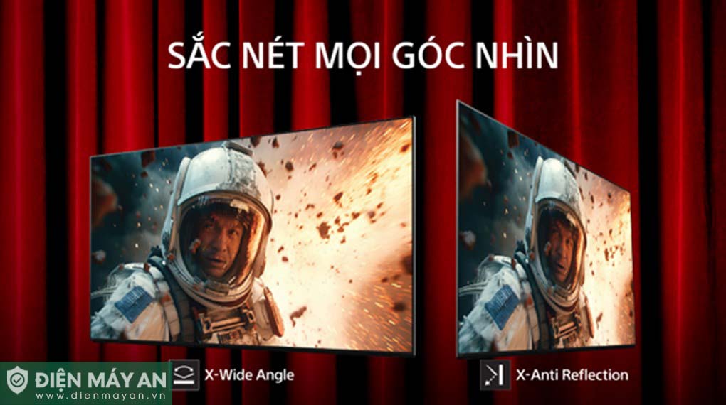 Công nghệ X-Anti Reflection hạn chế phản quang, ảnh hưởng đến mắt trong quá trình xem tivi 