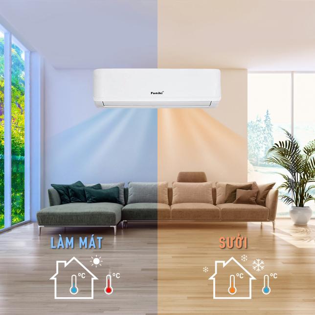 Điều Hòa Funiki Inverter 9000 BTU 2 Chiều HIH09TMU