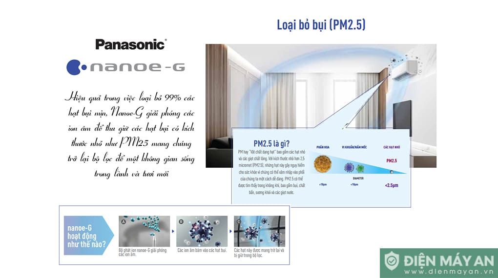 Điều Hòa Panasonic 9000 BTU 1 Chiều CU/CS-N9AKH-8