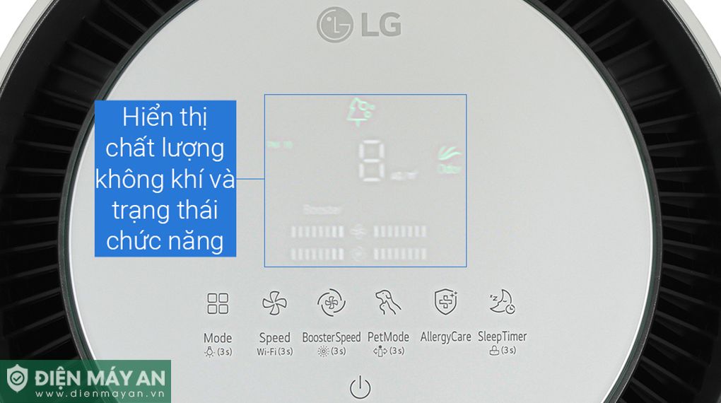 Máy Lọc Không Khí LG PuriCare 360 Alpha Double AS10GDBY0.ABAE 72W​