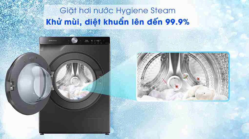 Máy Giặt Sấy Samsung AI Inverter 11kg Sấy 7kg WD11T734DBX/SV