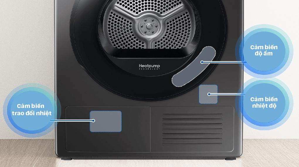 Máy Sấy Bơm Nhiệt Samsung 9kg DV90TA240AX/SV