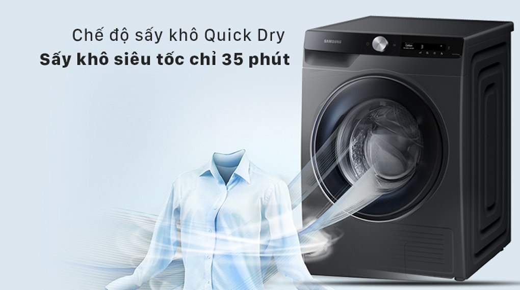 Máy Sấy Bơm Nhiệt Samsung Inverter 9 Kg DV90T7240BB/SV