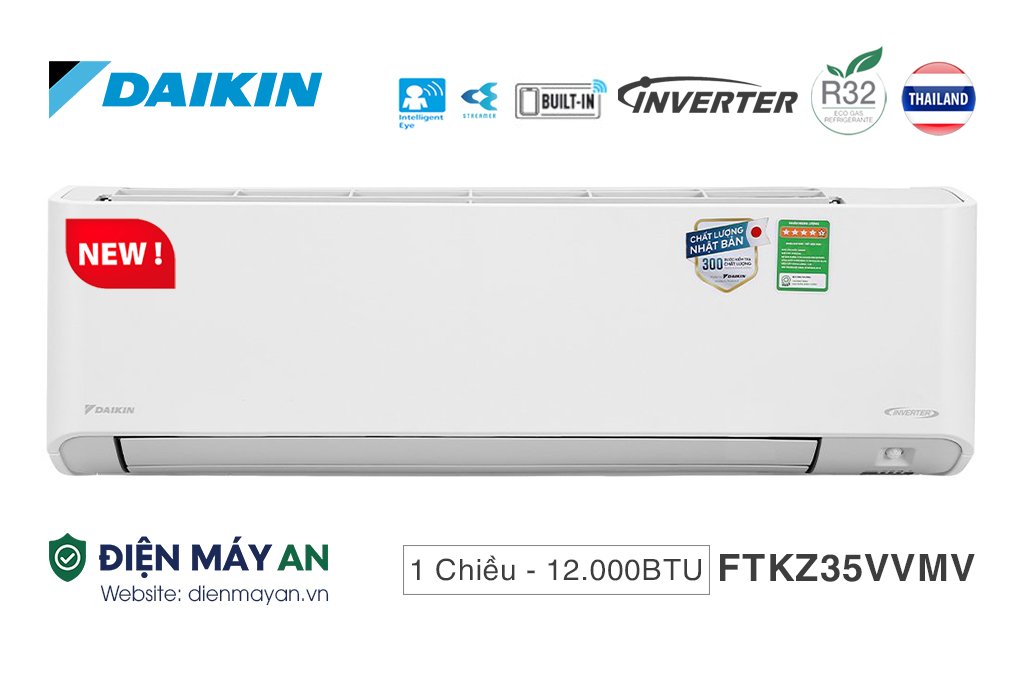 Điều Hòa Daikin Inverter 12000 BTU 1 Chiều FTKZ35VVMV