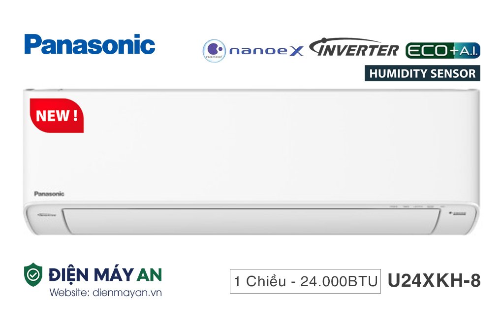 Điều Hòa Panasonic 24000BTU 1 Chiều Inverter U24XKH-8