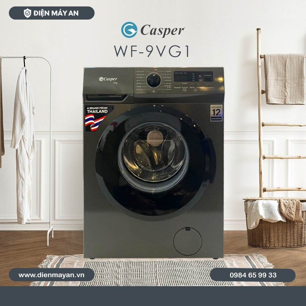 Máy Giặt Casper Inverter 9 Kg WF-9VG1