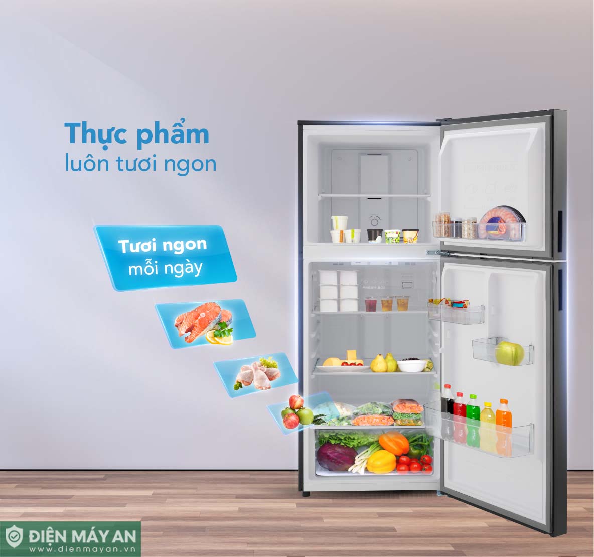 Tủ Lạnh Funiki Cánh Kính Inverter 286 Lít HR T8286GB - công nghệ làm lạnh