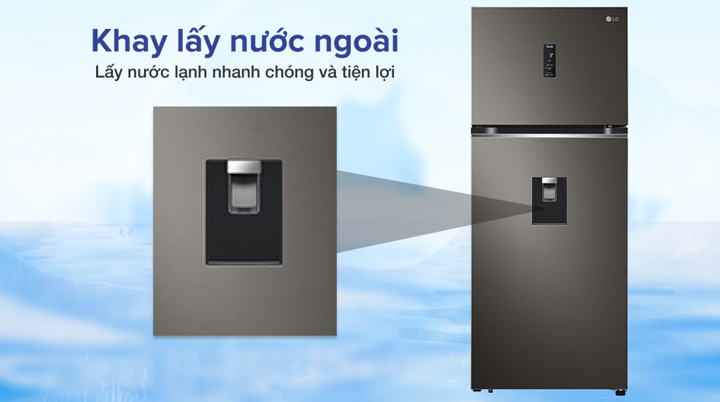 Tủ Lạnh LG Inverter 374 Lít GN-D372BLA