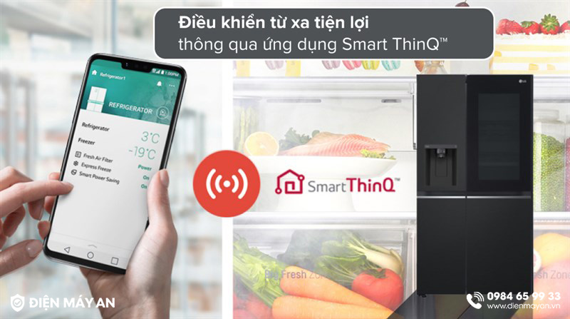 Tủ Lạnh LG Inverter 635 Lít Side By Side InstaView GR-G257BL