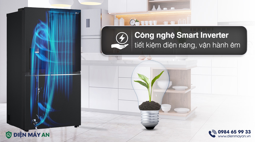 Tủ Lạnh LG Inverter 635 Lít Side By Side InstaView Door-in-Door GR-X257BL