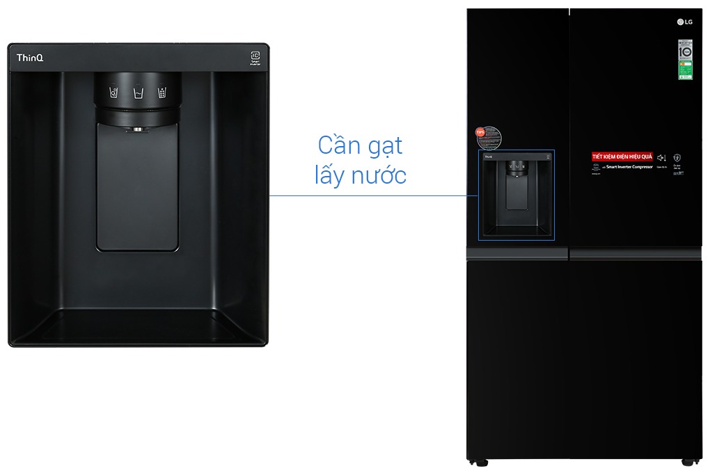 Tủ Lạnh Side By Side LG Inverter 635 Lít GR-D257WB