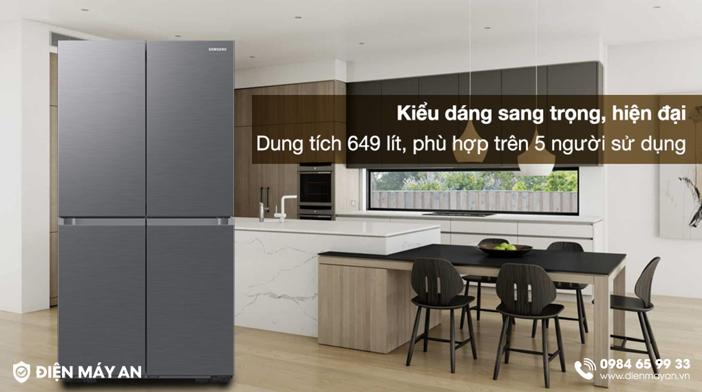 Tủ Lạnh Samsung Inverter 649 Lít Multi Door RF59C700ES9/SV