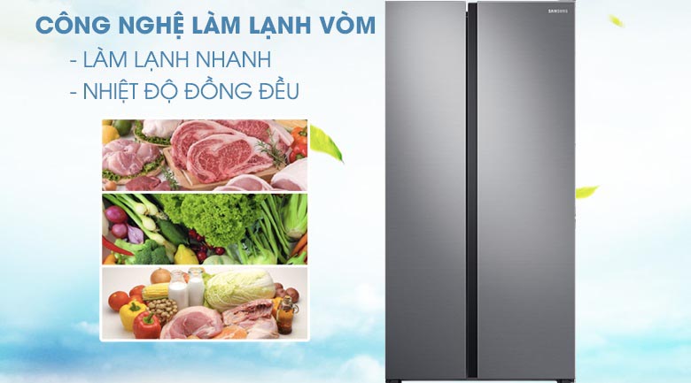 Tủ Lạnh Side By Side Samsung Inverter 655 Lít RS62R5001M9/SV