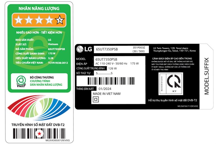 Smart Tivi LG 4K 65 Inch 65UT7350PSB