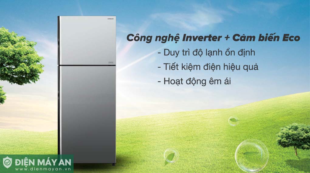 Tủ Lạnh Hitachi Inverter 406 Lít R-FVX510PGV9 MIR