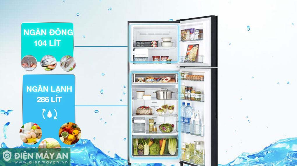 Tủ Lạnh Hitachi Inverter 390 Lít R-FVY510PGV0 GMG 