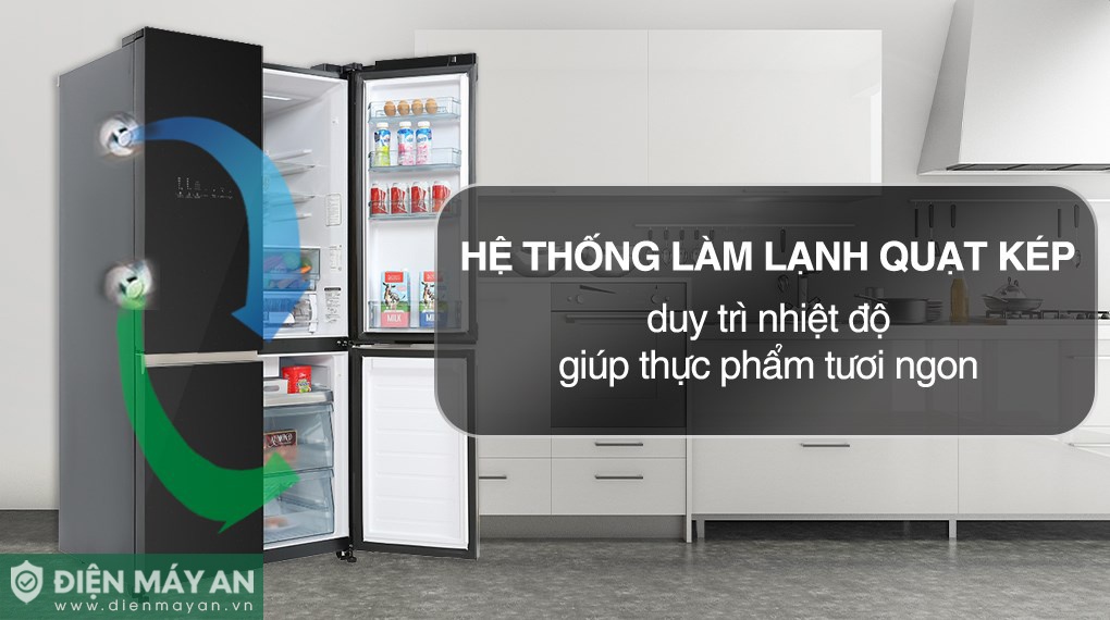 Tủ Lạnh Hitachi Inverter 569 Lít Multidoor R-WB640VGV0 GBK 