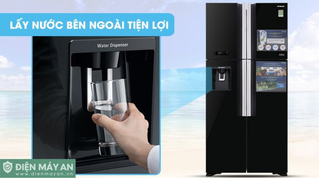 Tủ Lạnh Multi Door Hitachi Inverter 540 Lít R-FW690PGV7 GBK