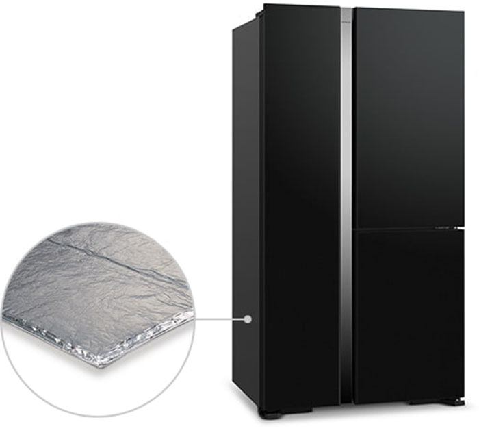 Tủ Lạnh Side By Side Hitachi Inverter 590 Lít R-M800PGV0 GBK